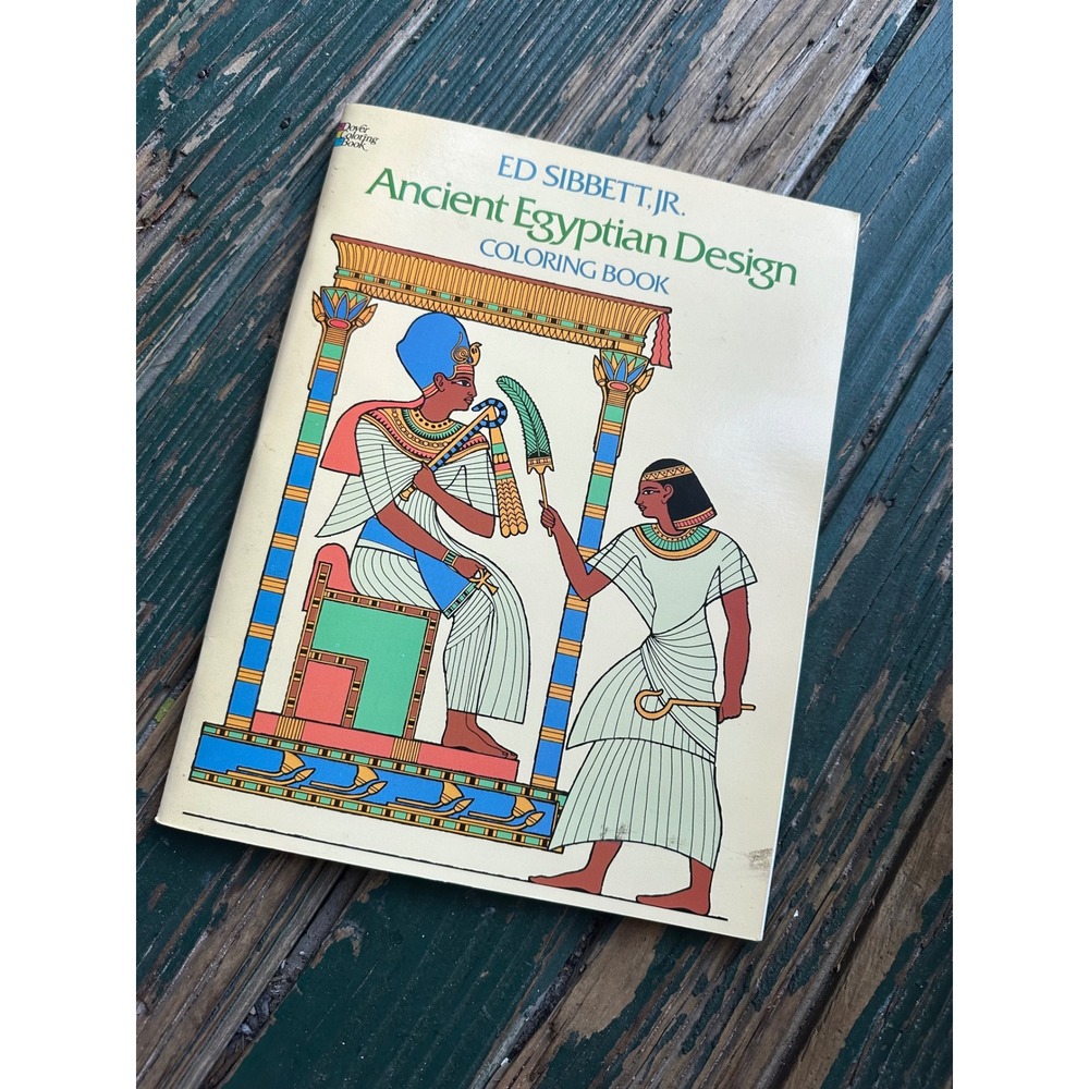 Ancient Egyptian Design Coloring Book Ed Sibbett Jr Dover Pictorial Archive 1978
